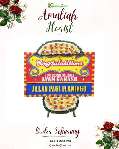 Bunga Papan Congratulation di Tanah Patah